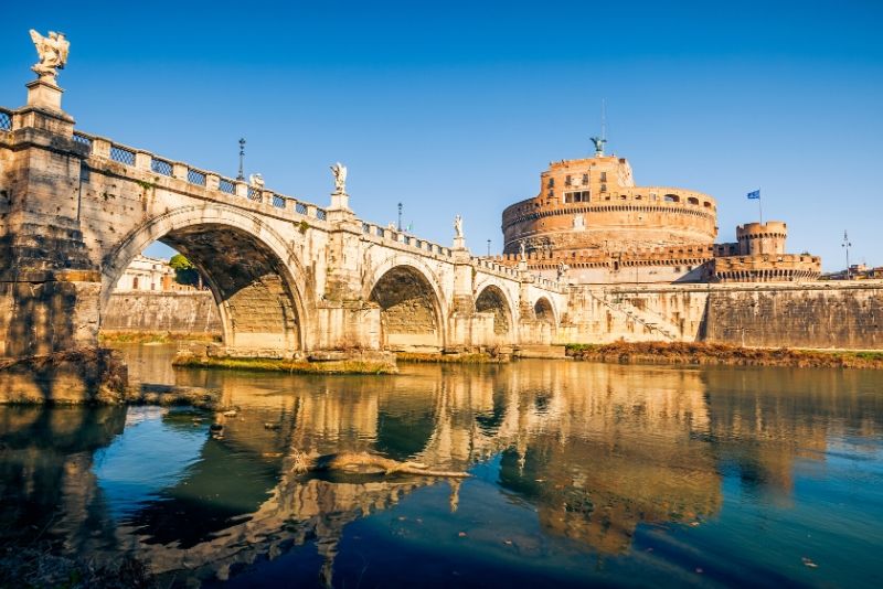 The Passetto di Borgo connecting to Castel Sant'Angelo